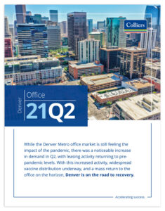 Cover of Q2 2021 Office Quarterly Report
